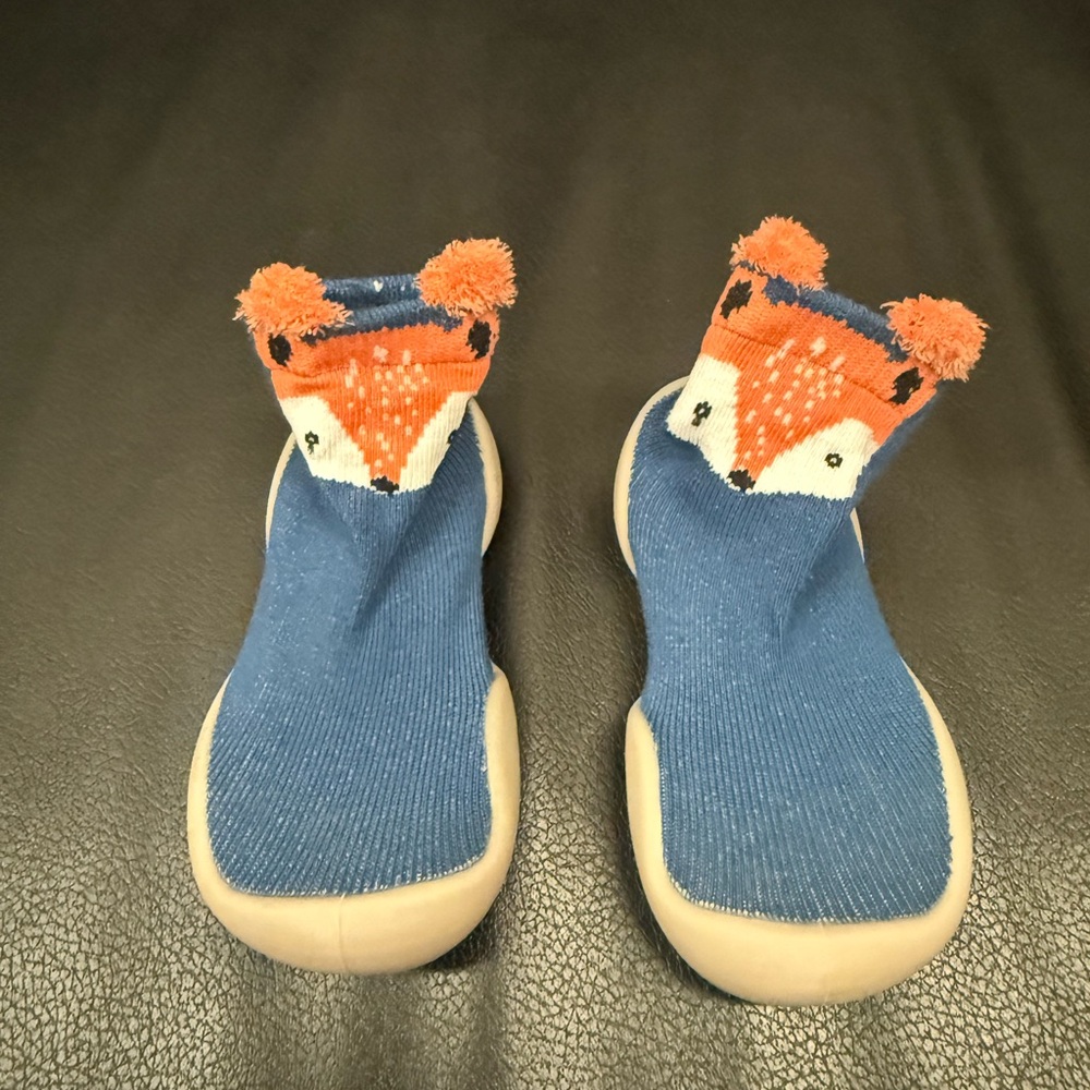 NEW Tiny Explorings Cozy Blue Fox Kids Shoes